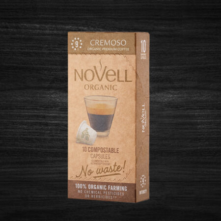 Novell Coffee Capsules Compostable Barrier/Organic. Cremoso 10 units