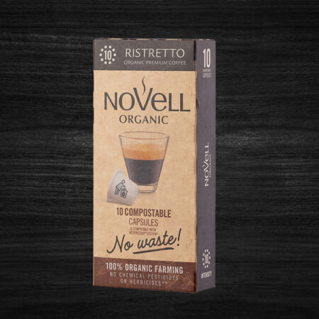 Novell Coffee Capsules Compostable Barrier/Organic. Ristretto 10 units